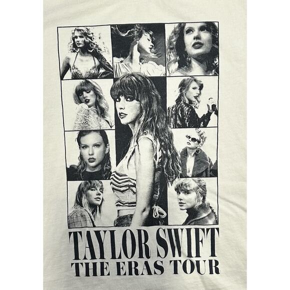 Taylor Swift The Eras Tour Graphic T-Shirt Adult 2XL Beige Concert Tee - Picture 3 of 6